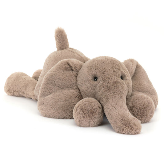 Jellycat Grey/Brown Large Smudge Elephant Soft Toy