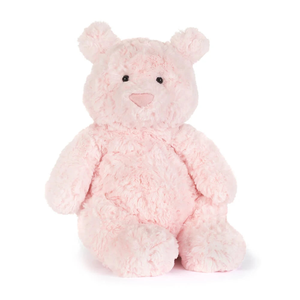 Jellycat Leola Medium Pink Bear on a white background 