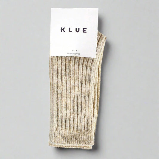 KLUE Cotton Pattern Socks - Beige