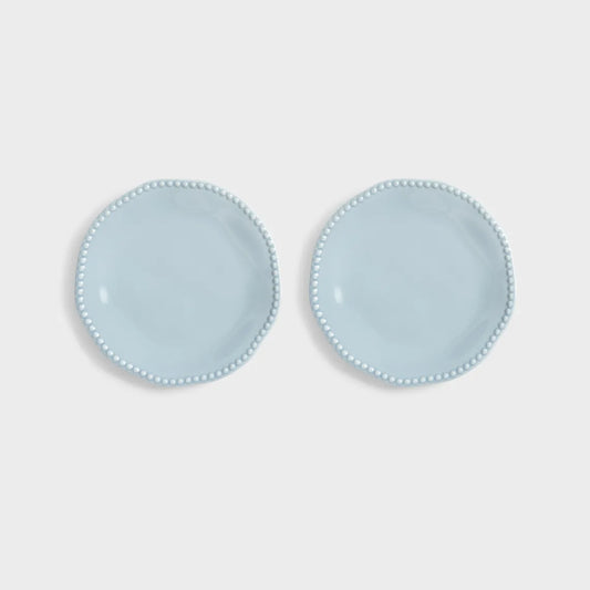 &Klevering Perle Blue Plates Set of 2