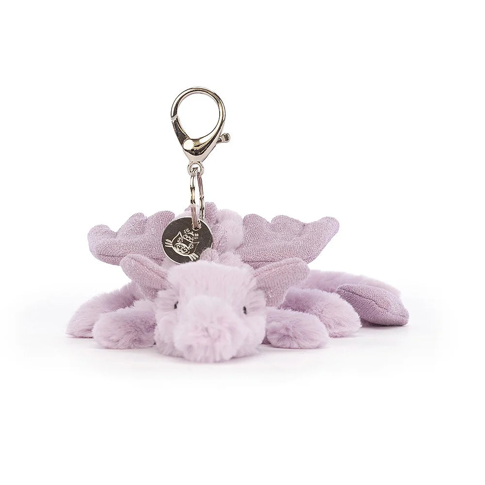 Jellycat Lavender Dragon Bag Charm