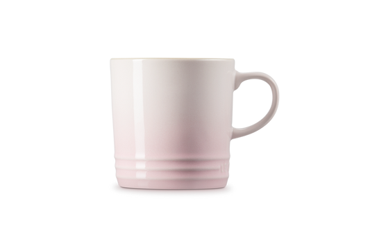 le creuset stoneware mug 350ml in shell pink