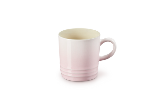 le creuset stoneware 100ml espresso mug in shell pink