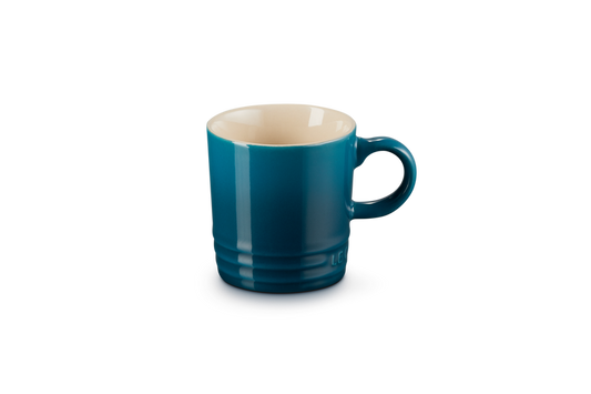 le creuset stoneware 100ml espresso mug deep teal