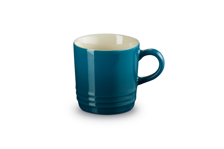 Le Creuset Stoneware cappucino mug in deep teal