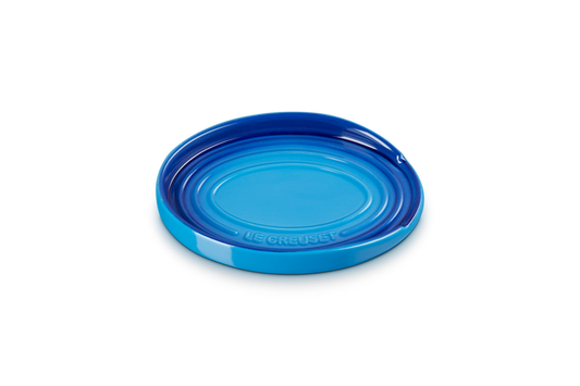 Le Creuset oval spoon rest in Azure Blue 