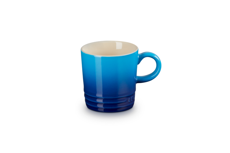 Le Creuset stoneware 100ml espresso mug in azure blue