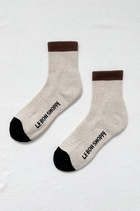 Le Bon Shoppe Girlfriend Socks in Black Coffee colour 