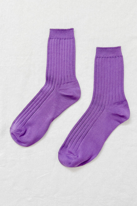 Le Bon Shoppe Her Socks in Violet Purple