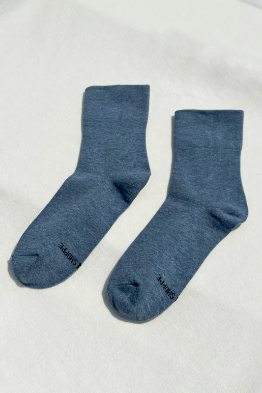 Le Bon Shoppe Sneaker Socks  in Denim