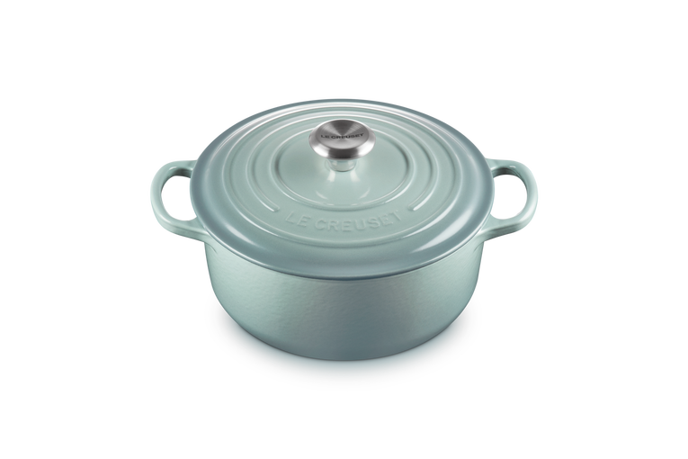 Le Creuset Cast Iron Round Casserole 20cm in Sea Salt
