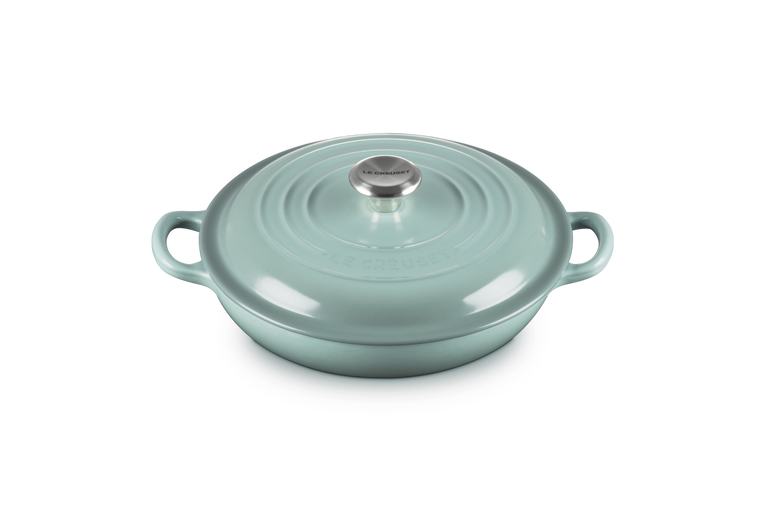Le Creuset Cast Iron Shallow Casserole 30cm Sea Salt