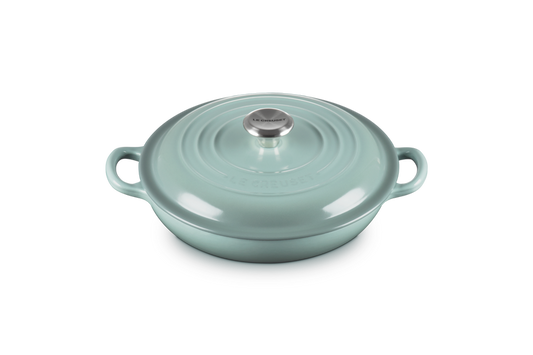 Le Creuset Cast Iron Shallow Casserole 30cm Sea Salt