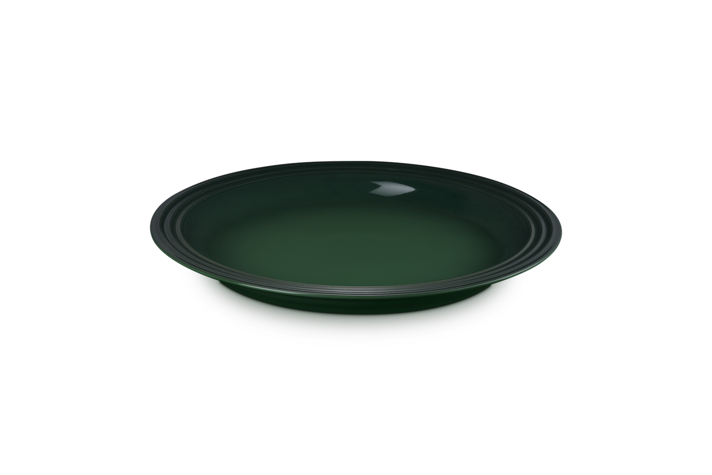 Le Creuset Round Dinner Plate 27cm in Cactus Green colour 