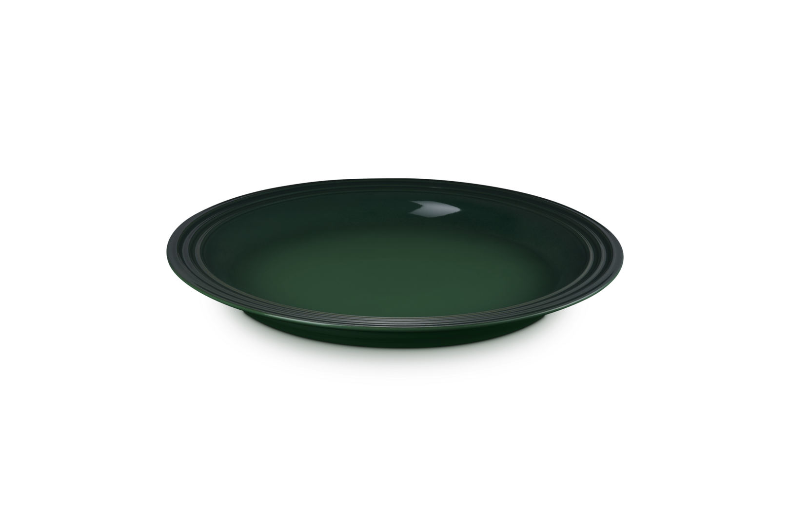 Le Creuset Round Dinner Plate 27cm in Cactus Green colour 