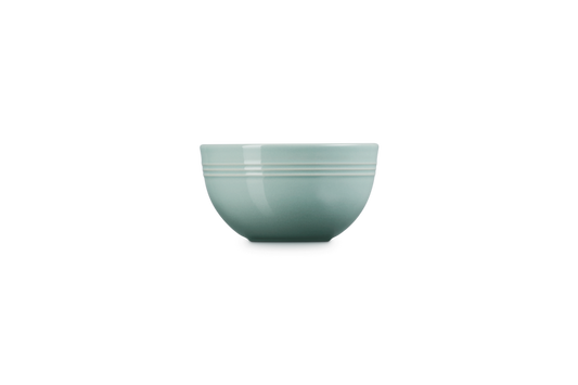 Le Creuset Stoneware Coupe Snack Bowl in Sea Salt colour 