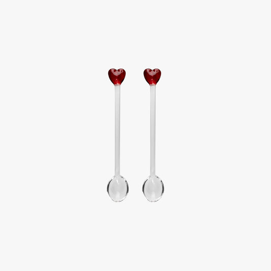 Lepelclub Heart Spoons Red