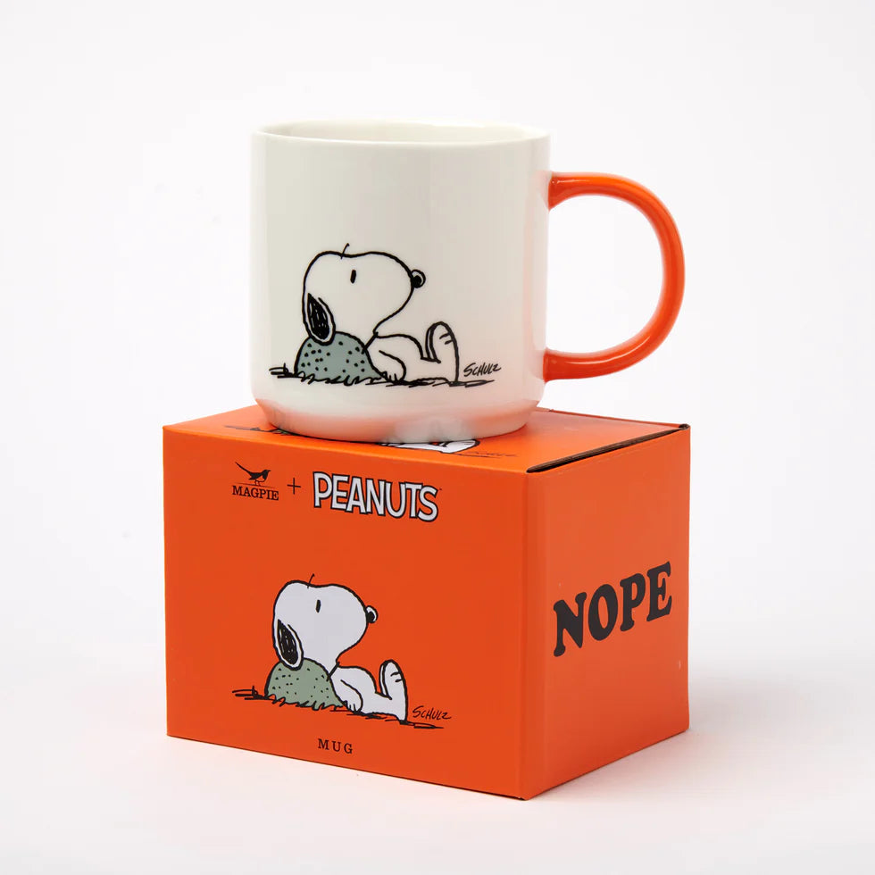 Magpie Peanuts Nope Mug