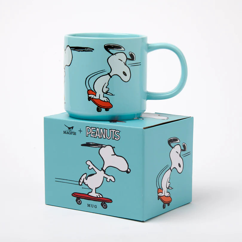Magpie Peanuts Skateboard Mug