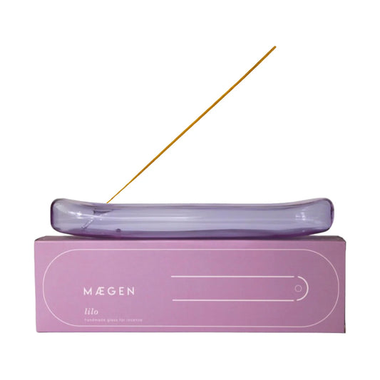 MAEGEN Lilo Glass Incense Holder in Lavender