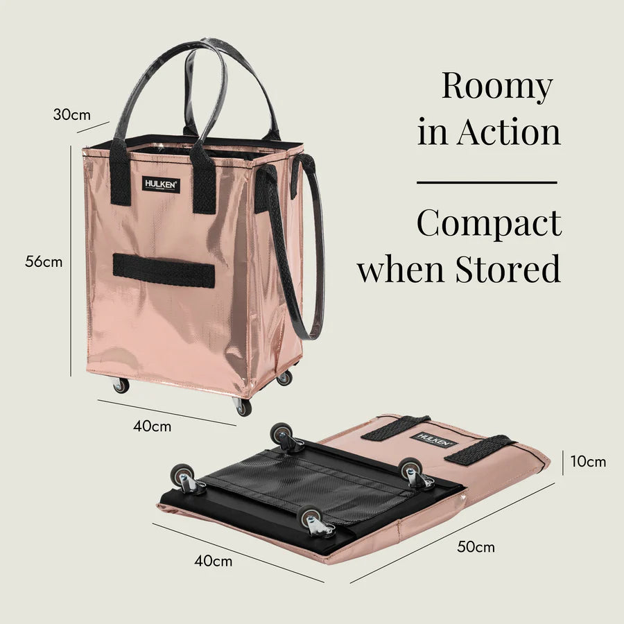 Hulken Original Rolling Medium Tote Bag  - Rose Gold