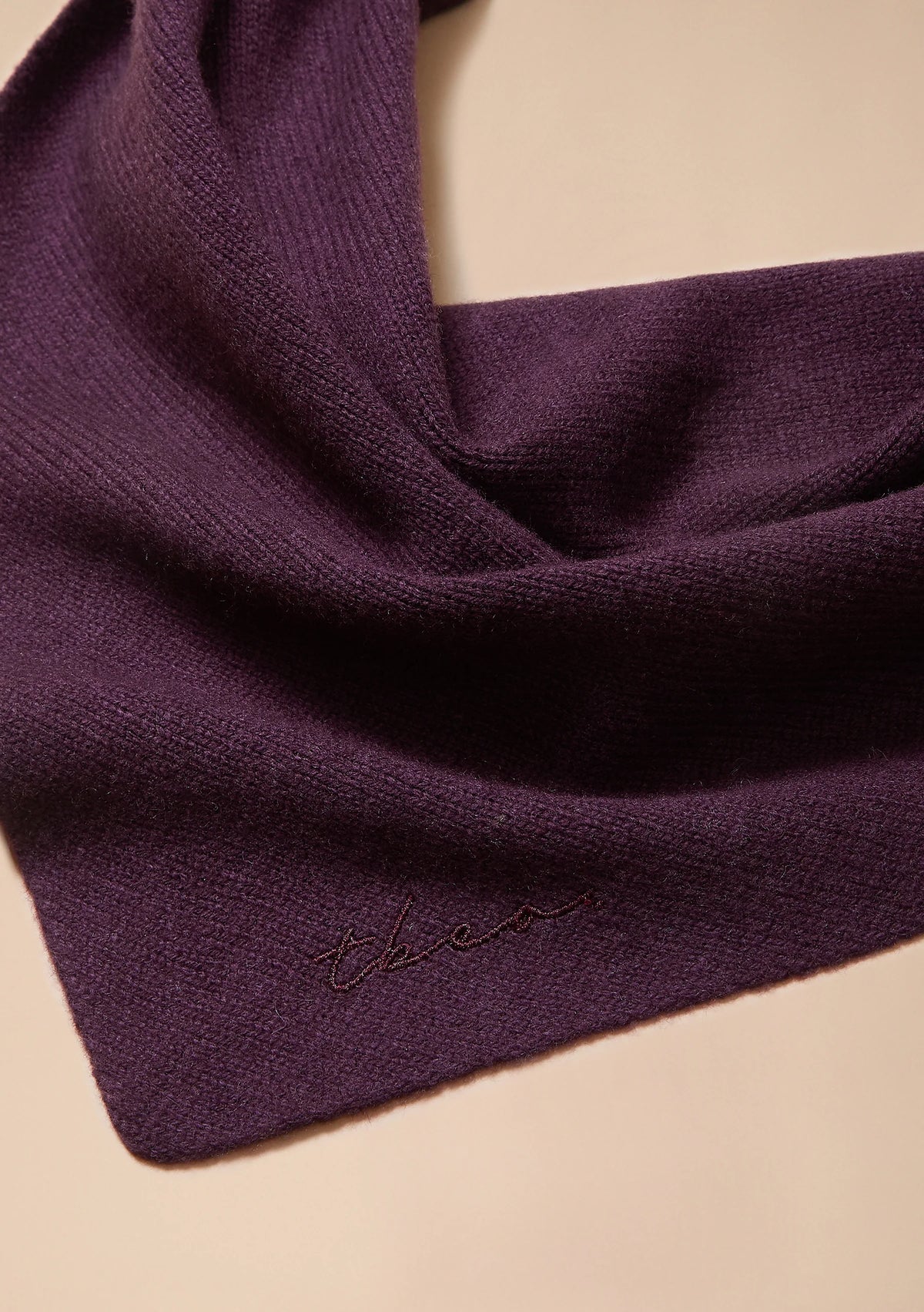 TBCo Merino Wool Triangle Scarf - Fig
