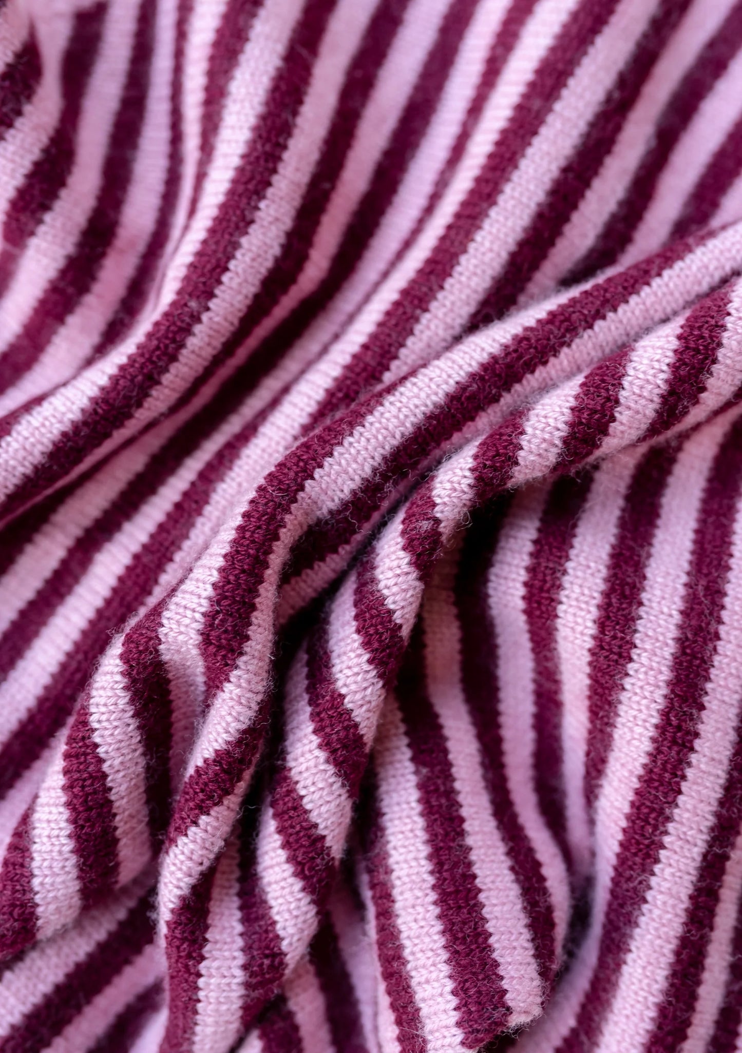 TBCo Merino Triangle Scarf - Pink Stripe