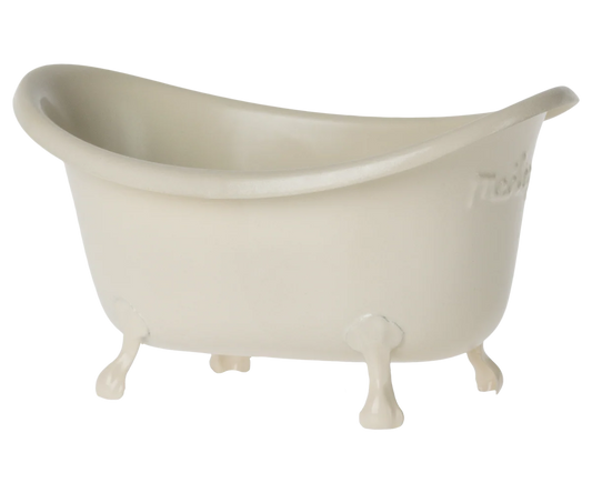 Maileg Mouse Bathtub for a dollhouse on a white background 