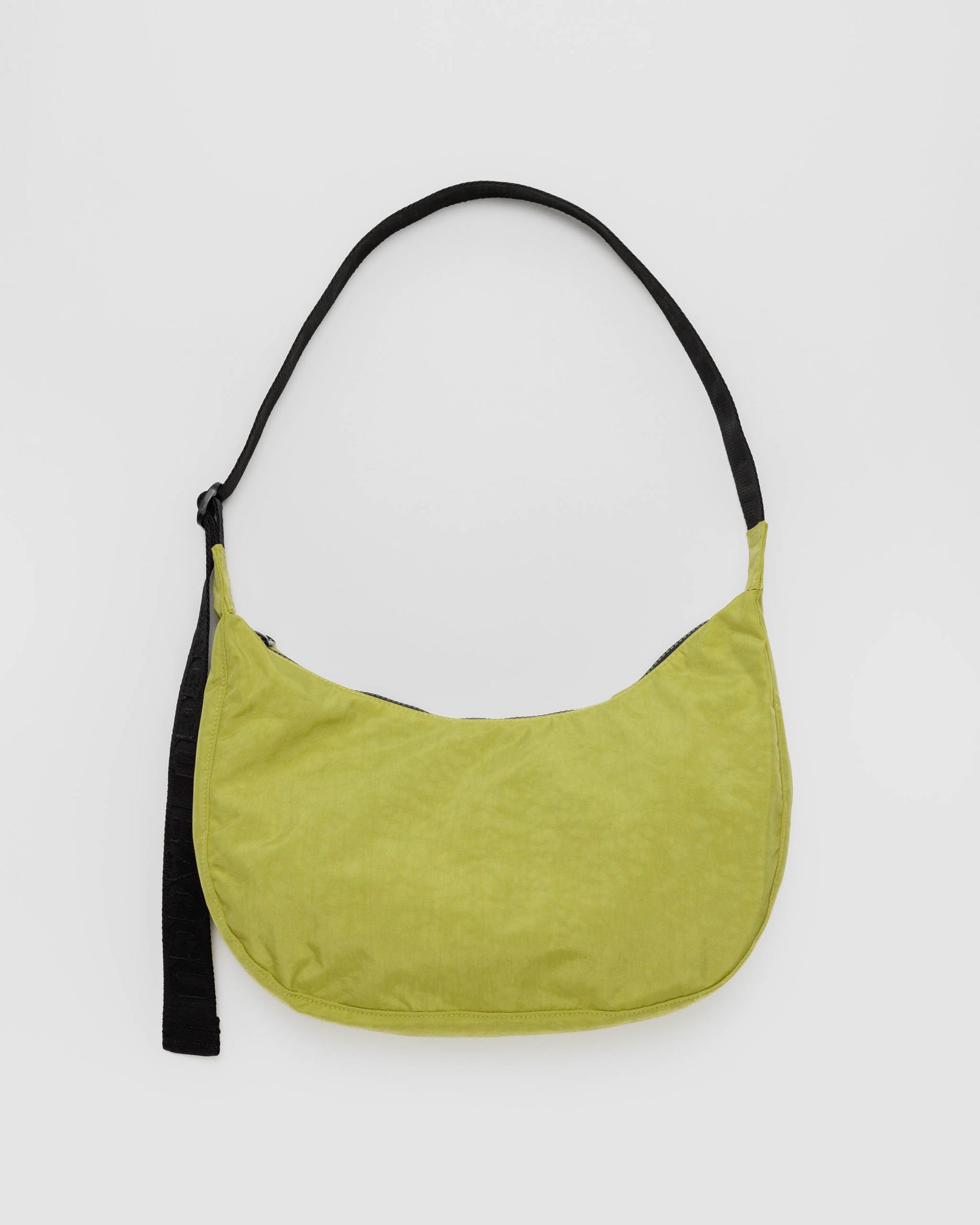 BAGGU medium nylon crescent bag in lemongrass green