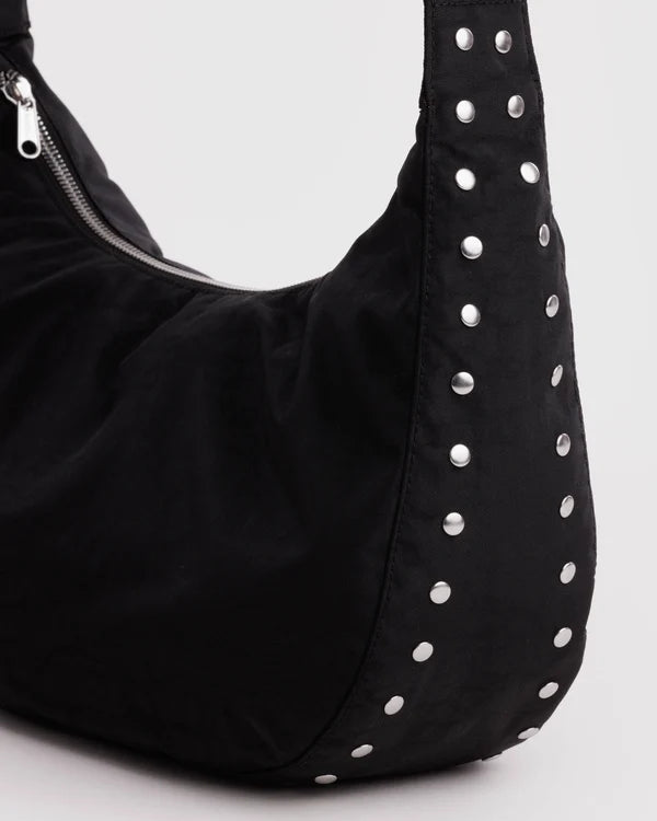 BAGGU Medium Nylon Crescent Bag - Studs