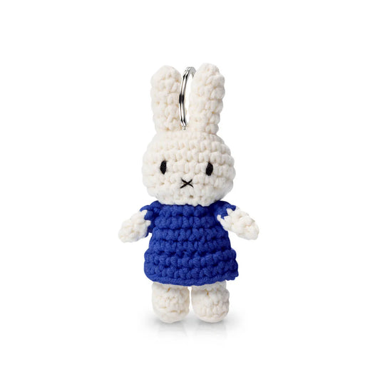 Miffy Handmade Crochet Keyring - Blue Dress