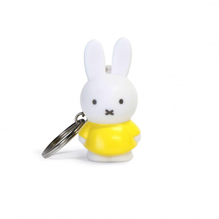 White Miffy Classic Keyring in Yellow Dress