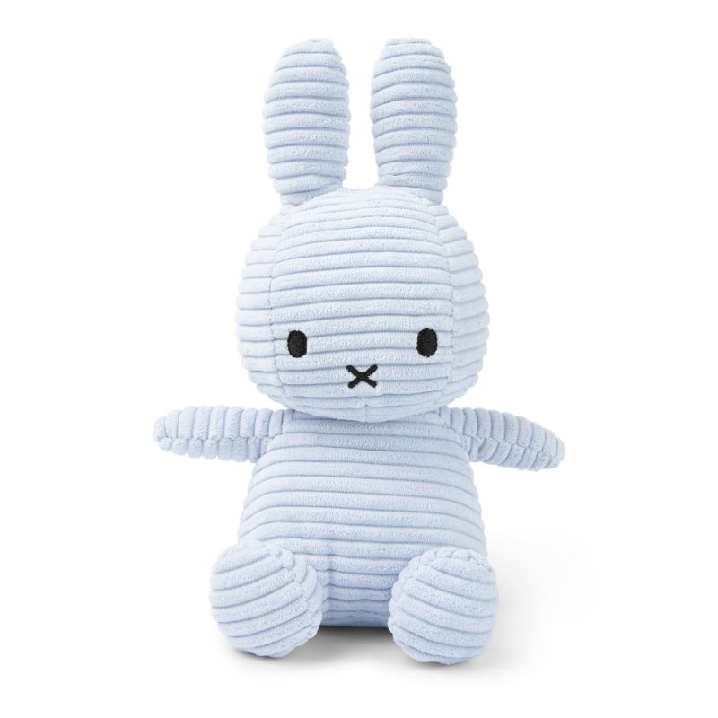 Miffy Corduroy Plush in Ice Blue colour