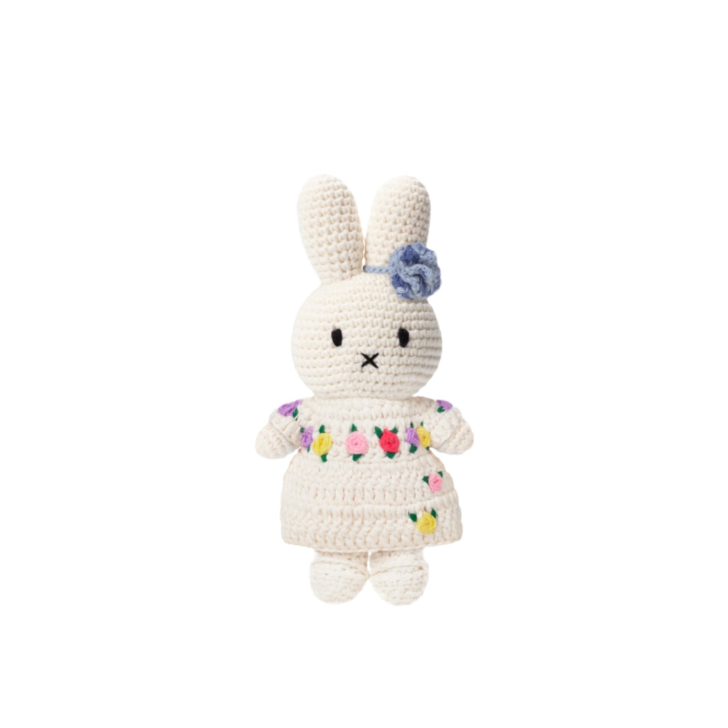 Miffy Handmade Crochet and her Klimt floral white dress 