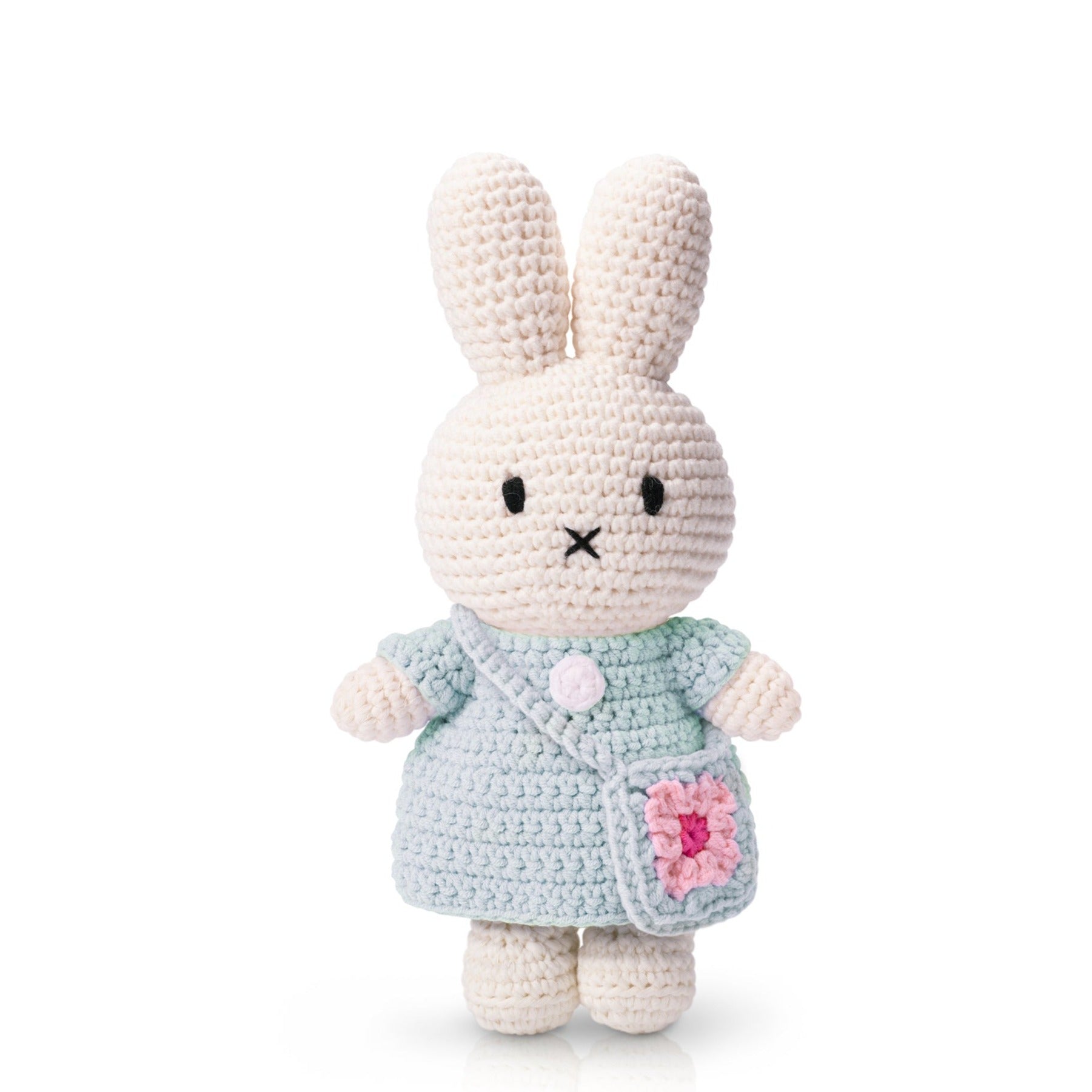 Miffy Handmade Crochet in Her Mint Dress
