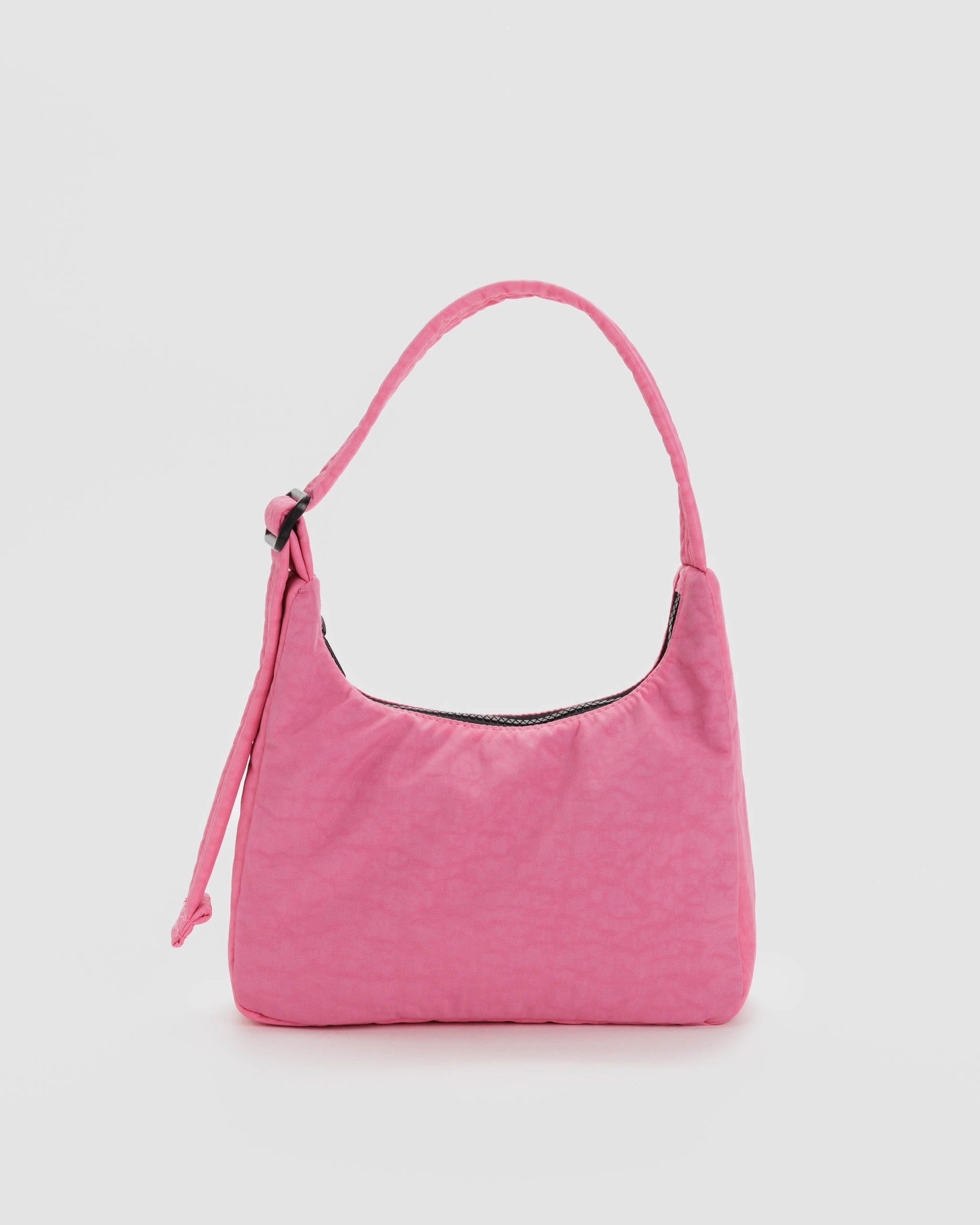 BAGGU Mini Nylon Shoulder Bag in Azalea Pink