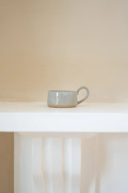 Morgan Wright Stoneware Tea Light Cup in Eggshell colourway