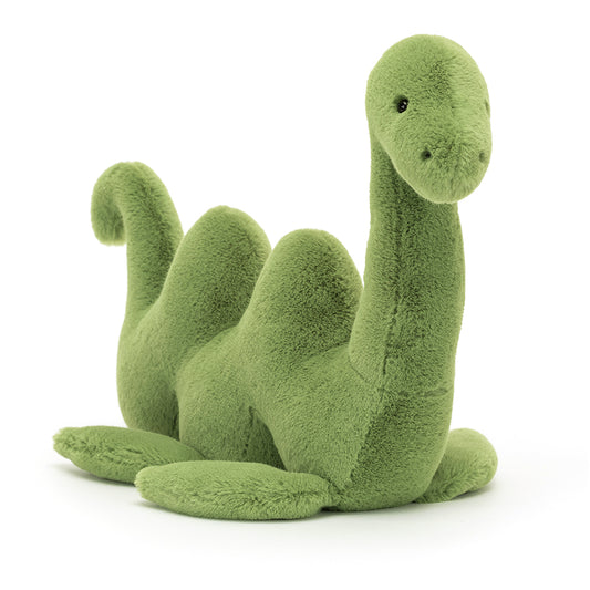 green nessie nessa soft toy from jellycat