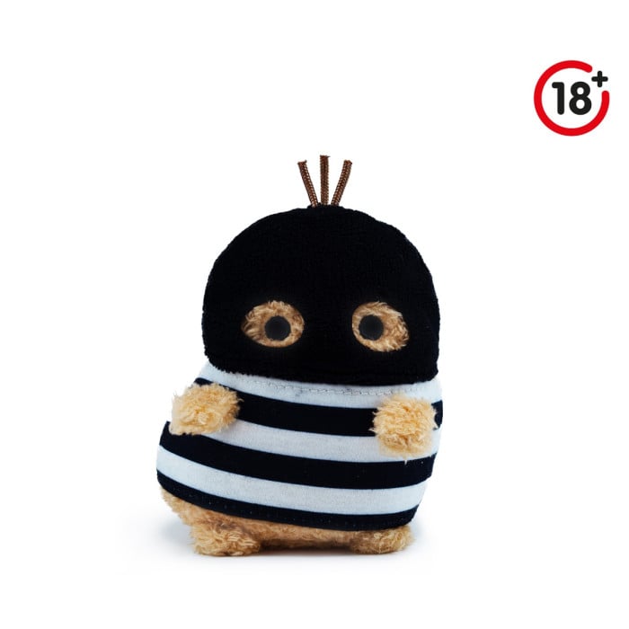 Noodoll Bandit Ricespud Mini Sitting Plush Toy on white background