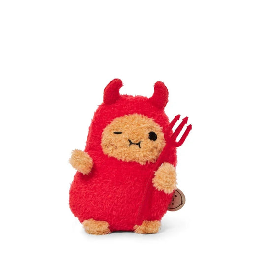 Noodoll Devil Mini Sitting Plush Toy on a white background 