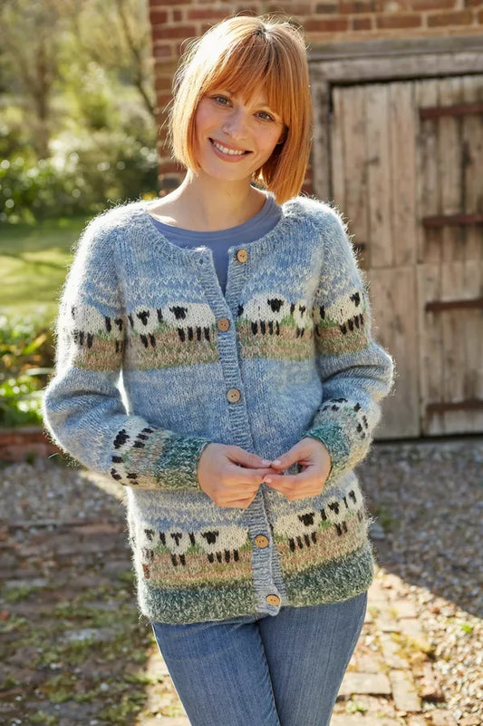 Pachamama Cardigan in  Hazy Sheep 