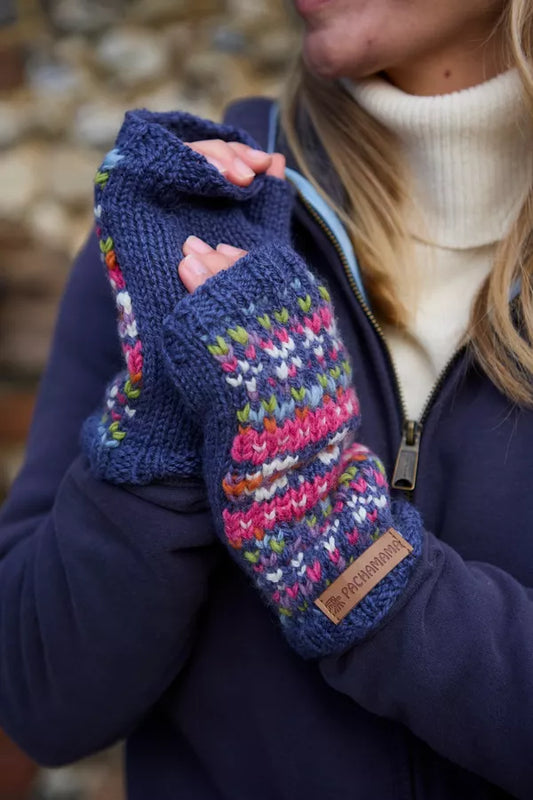 Pachamama Killarney Pure Merino Handwarmer Denim