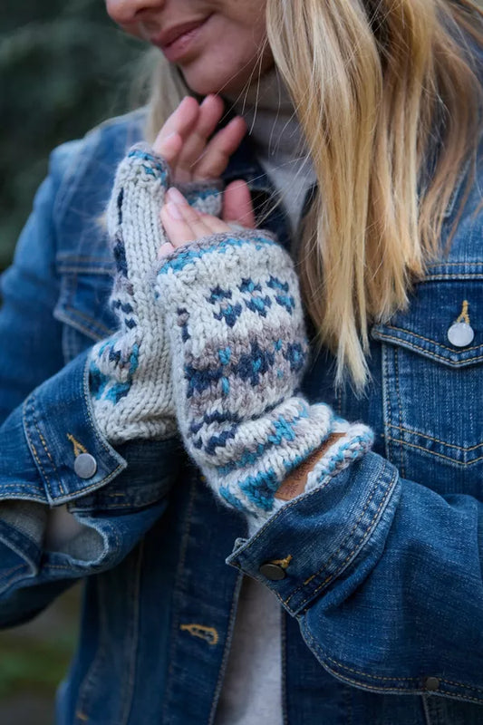 Pachamama Loch Fyne Pure Merino Handwarmer Blue
