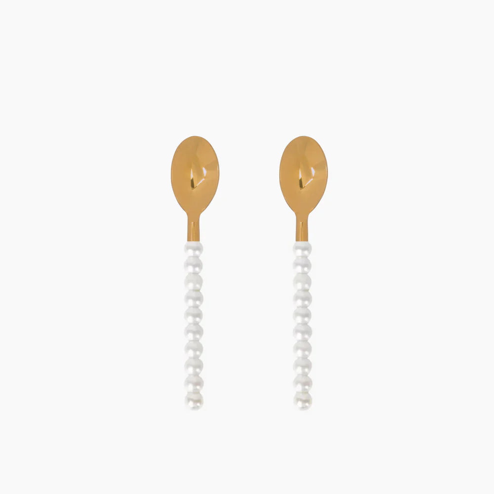 Lepelclub set of two pearl spoons