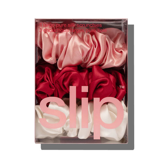 Slip Large Scrunchies in Rosy