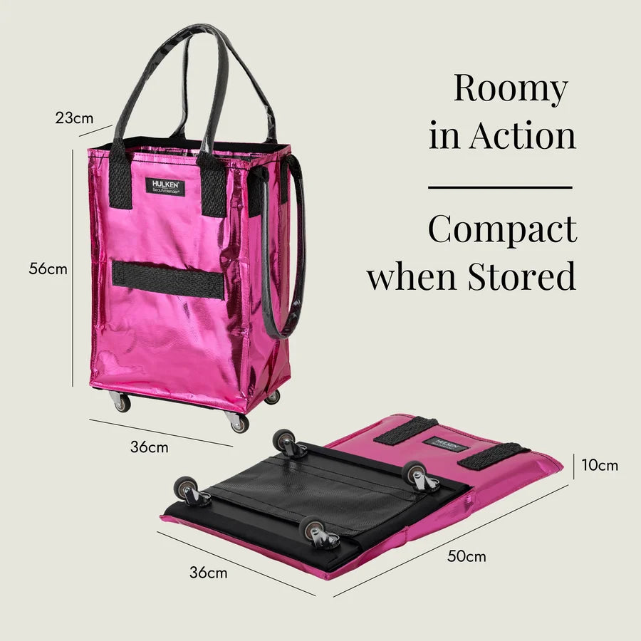 Hulken Original Rolling Small Tote Bag - Ultrapink
