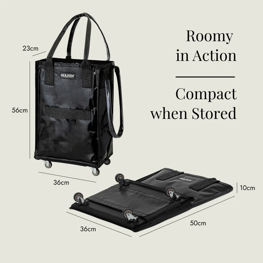 Hulken Original Rolling Small Tote Bag - Black