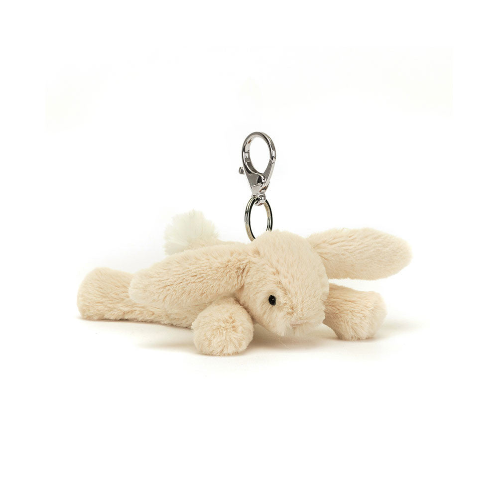 Jellycat Smudge Rabbit bag charm in cream