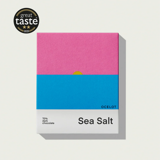 Ocelot Sea Salt - Organic 70% Dark Chocolate bar