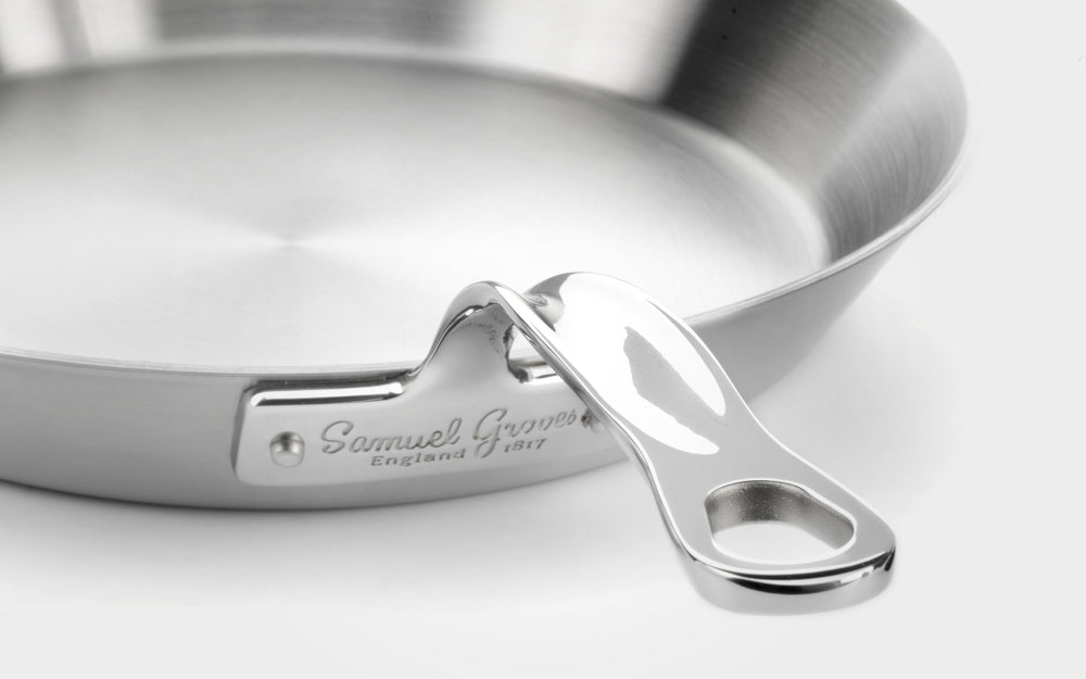 Samuel Groves Stainless Steel 3-ply Frying Pan 20cm